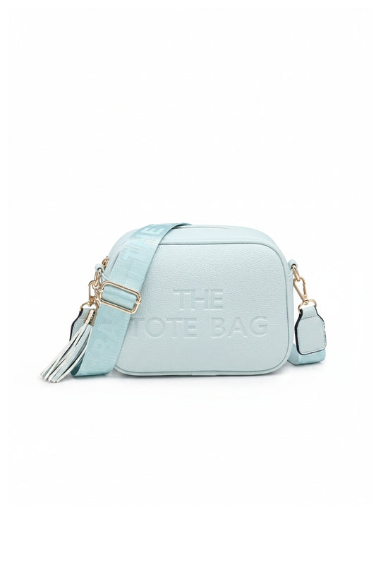 Crossbody Camera Bag with Adjustable Strap and Tassel Charm