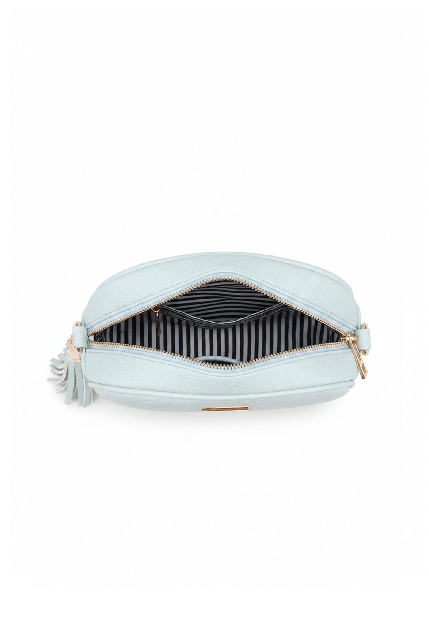 Crossbody Camera Bag with Adjustable Strap and Tassel Charm