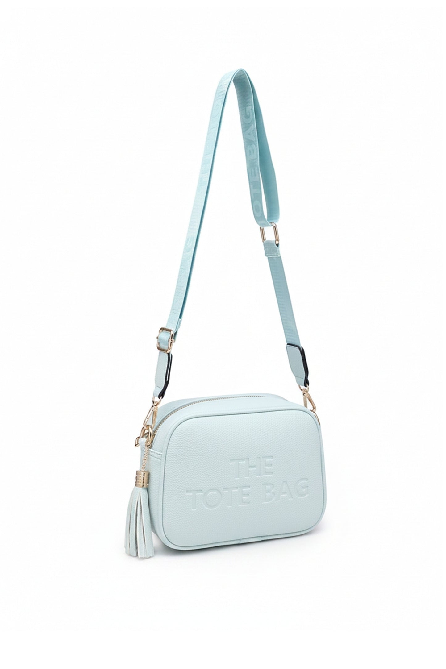 Crossbody Camera Bag with Adjustable Strap and Tassel Charm