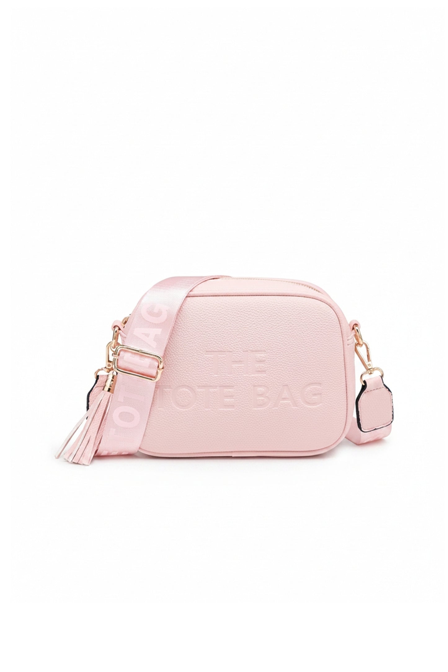 Crossbody Camera Bag with Adjustable Strap and Tassel Charm