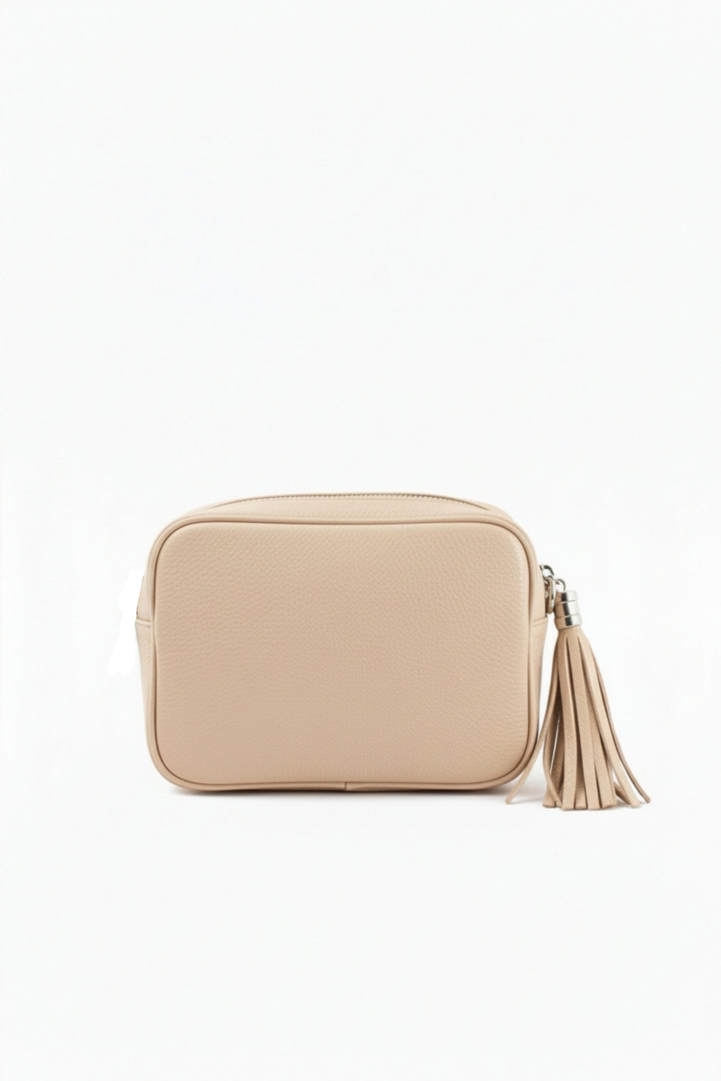 Tassel Zipper Crossbody Bag with Adjustable Strap