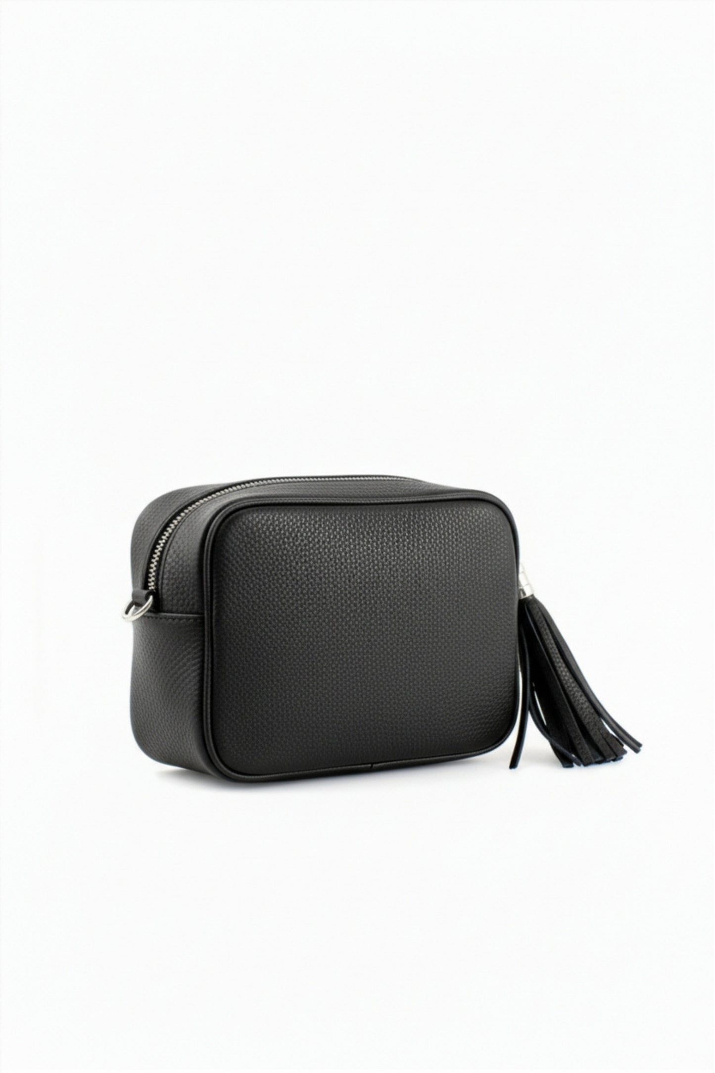 Tassel Zipper Crossbody Bag with Adjustable Strap