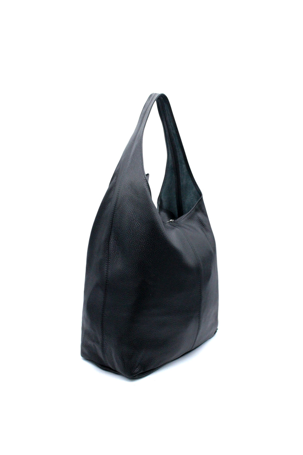 Genuine Italian Leather Minimalist Shoulder Tote Bag with Spacious Design