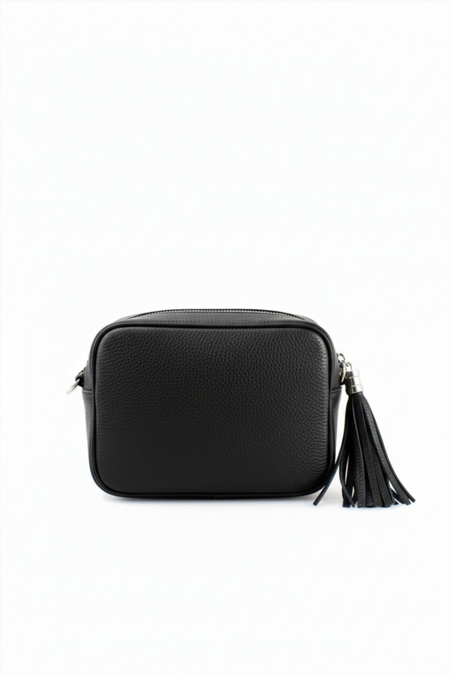 Tassel Zipper Crossbody Bag with Adjustable Strap