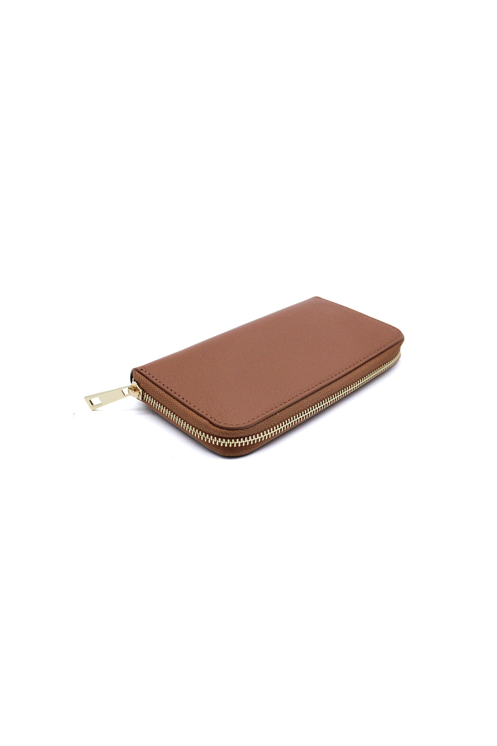 Italian Genuine Leather Zip-Around Long Wallet for Women