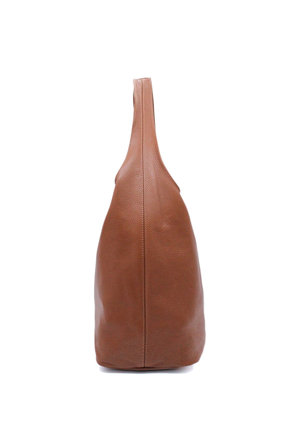 Genuine Italian Leather Minimalist Shoulder Tote Bag with Spacious Design