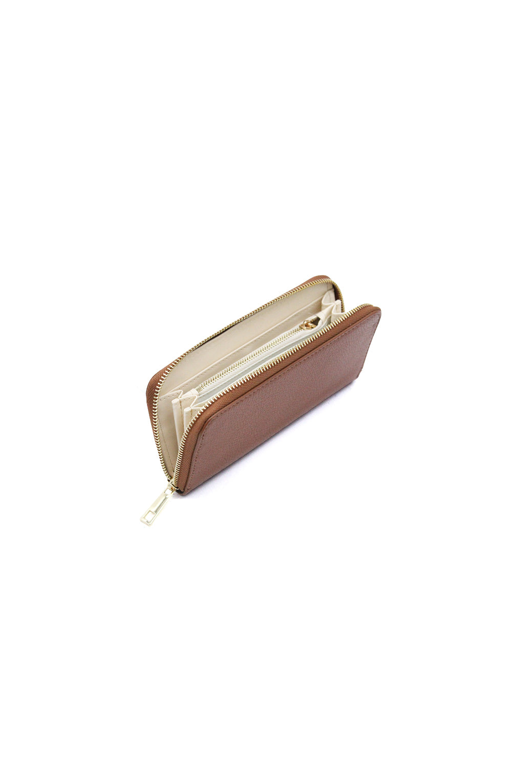 Italian Genuine Leather Zip-Around Long Wallet for Women