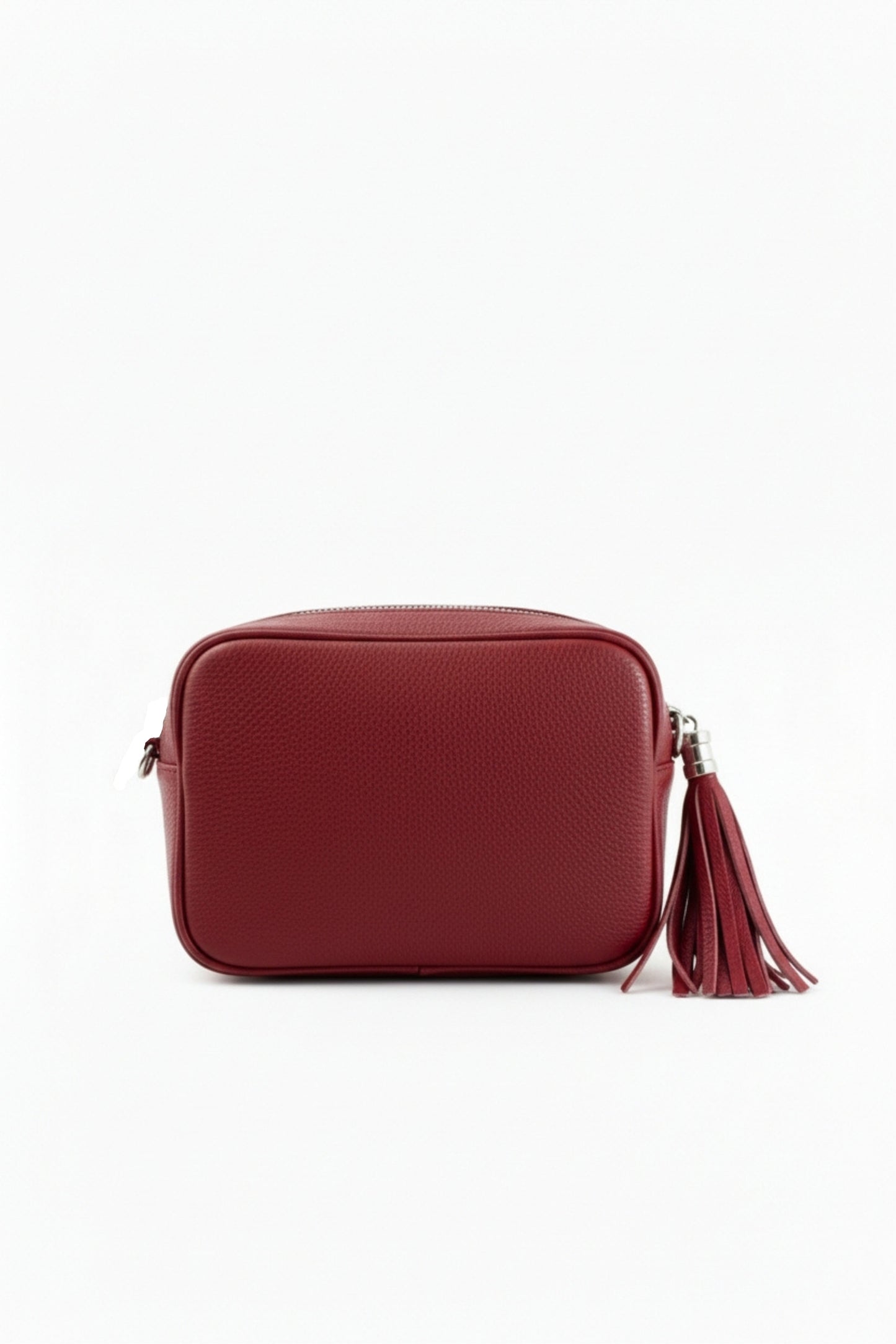 Tassel Zipper Crossbody Bag with Adjustable Strap