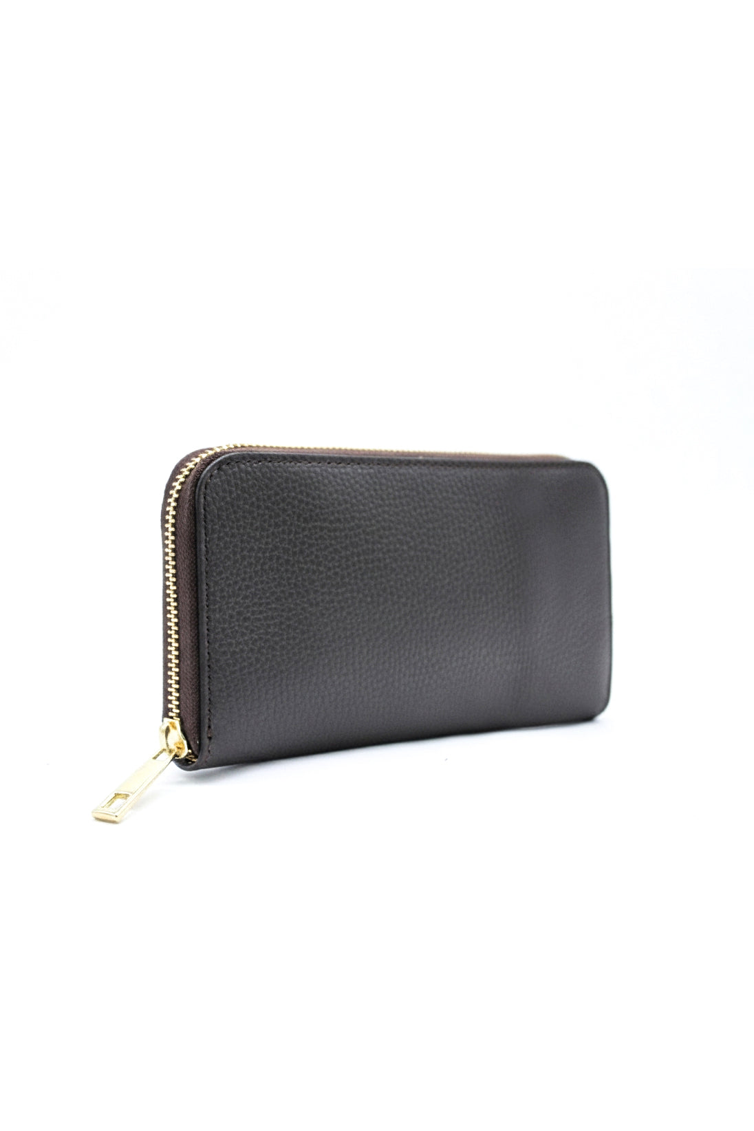 Italian Genuine Leather Zip-Around Long Wallet for Women
