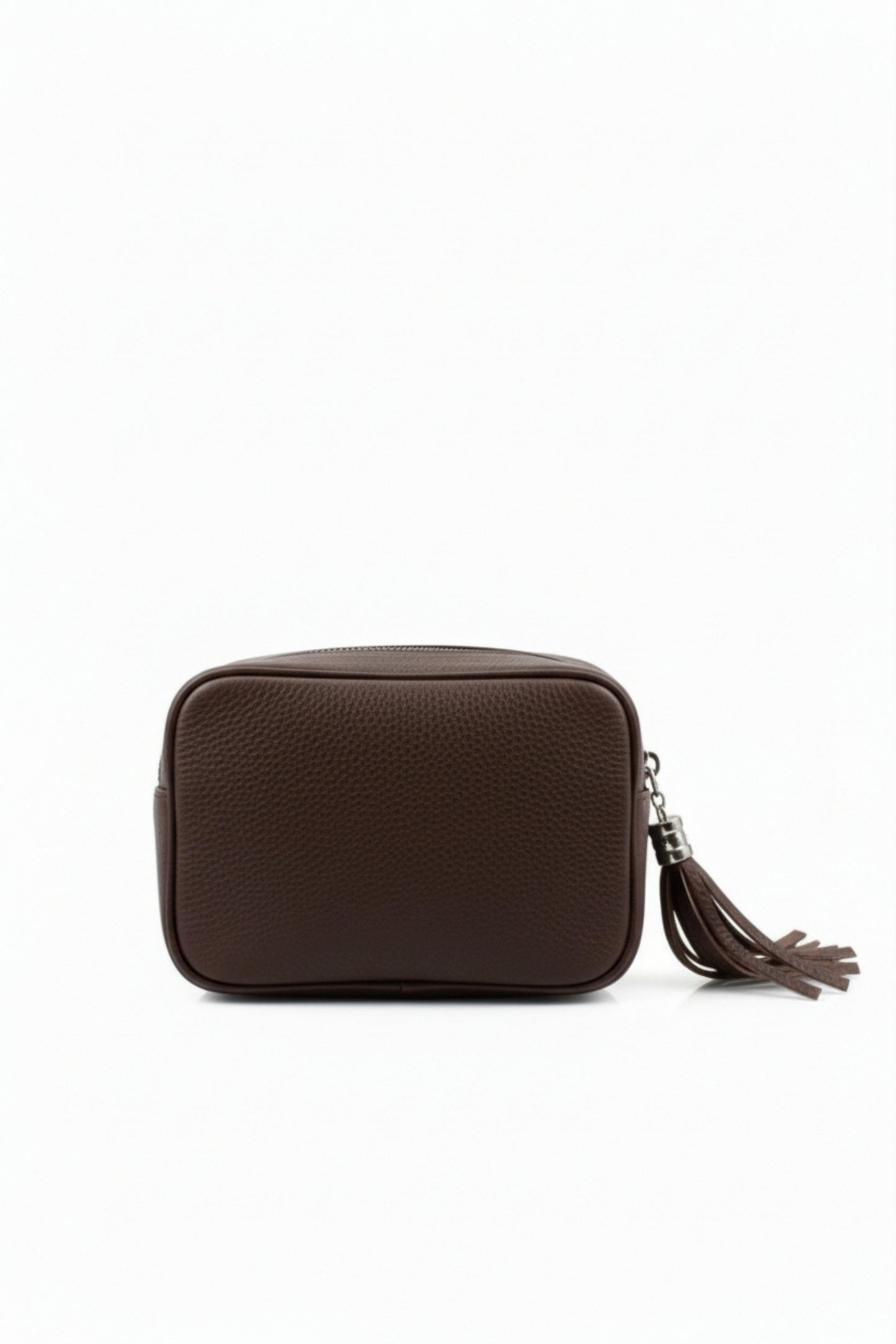 Tassel Zipper Crossbody Bag with Adjustable Strap