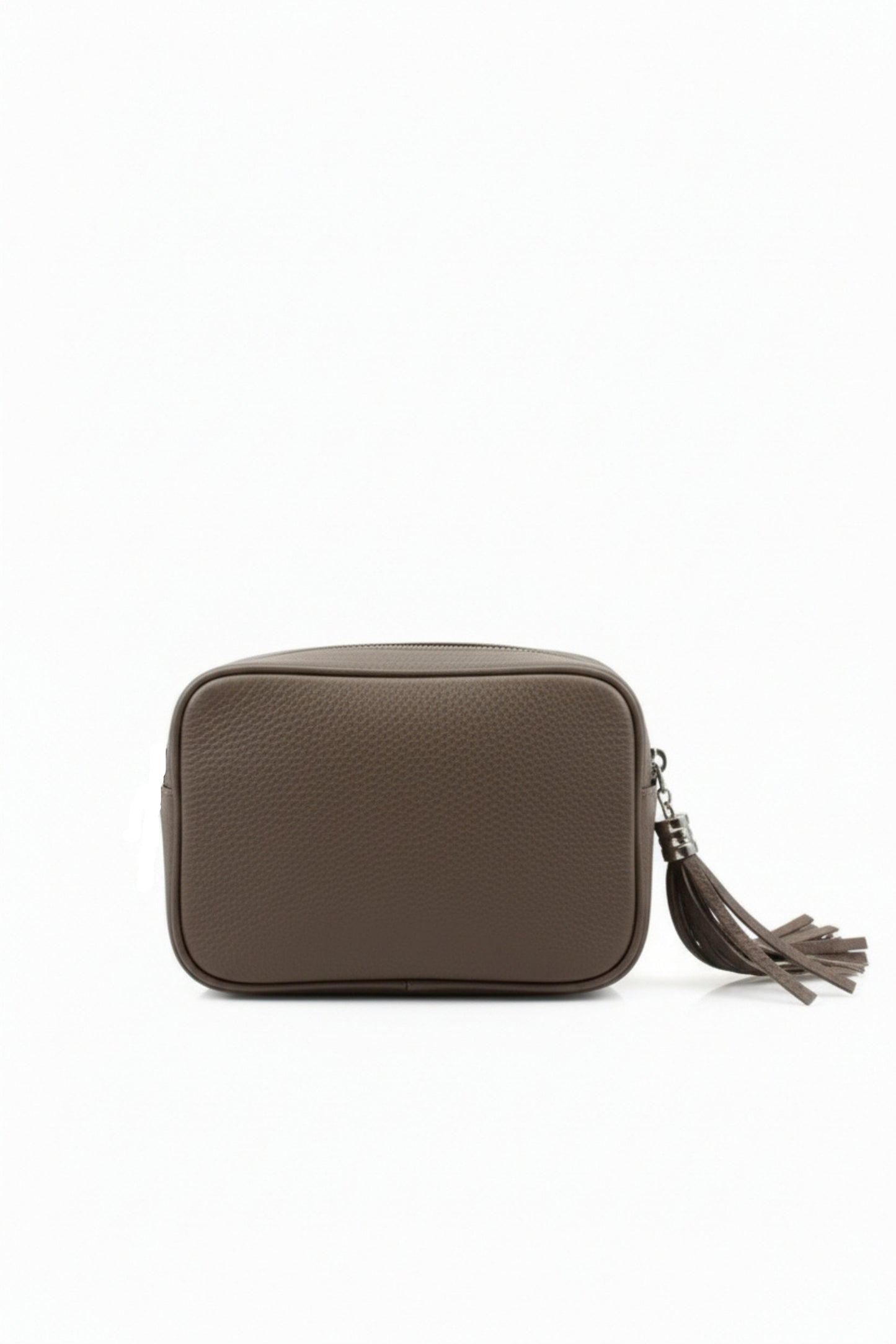 Tassel Zipper Crossbody Bag with Adjustable Strap