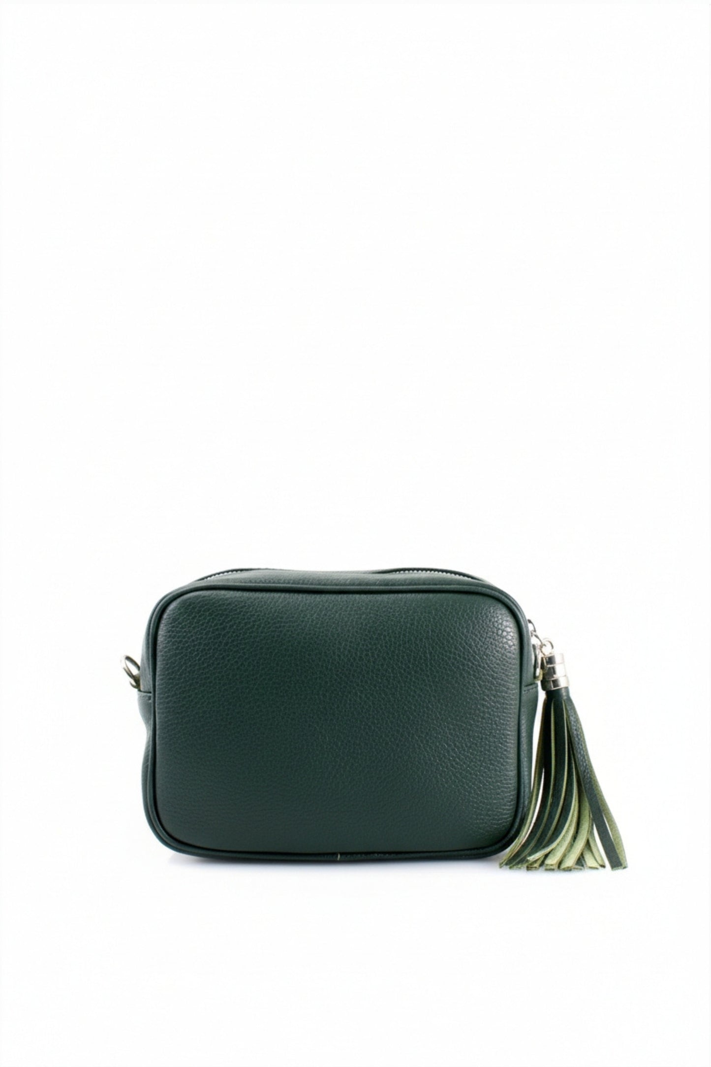 Tassel Zipper Crossbody Bag with Adjustable Strap