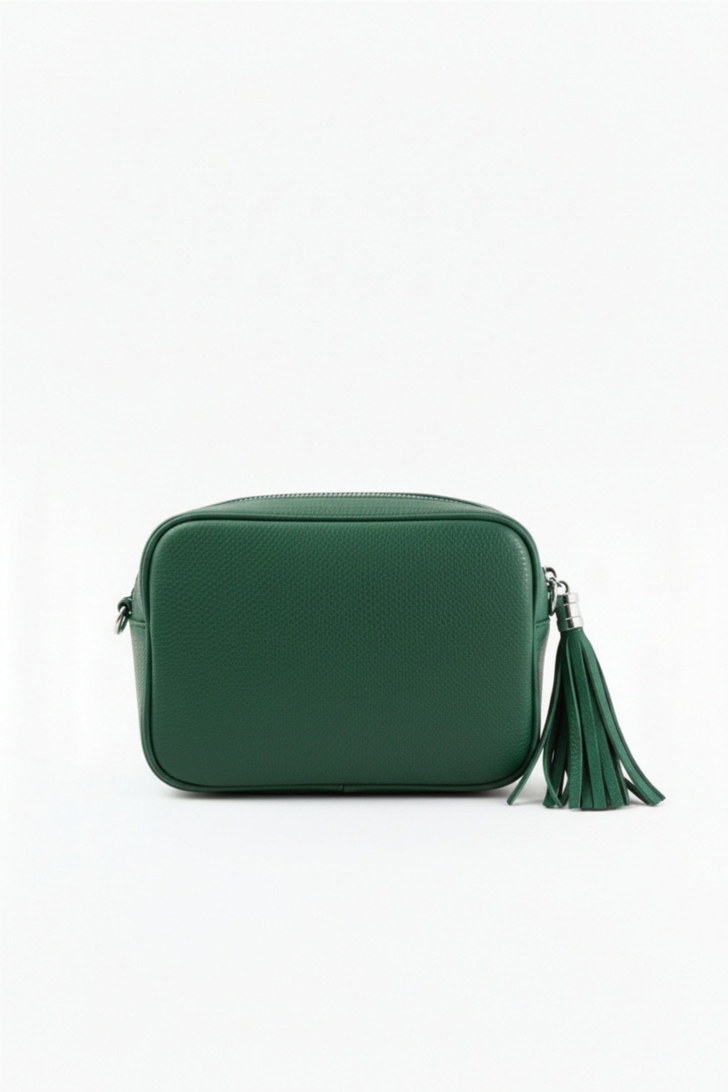 Tassel Zipper Crossbody Bag with Adjustable Strap