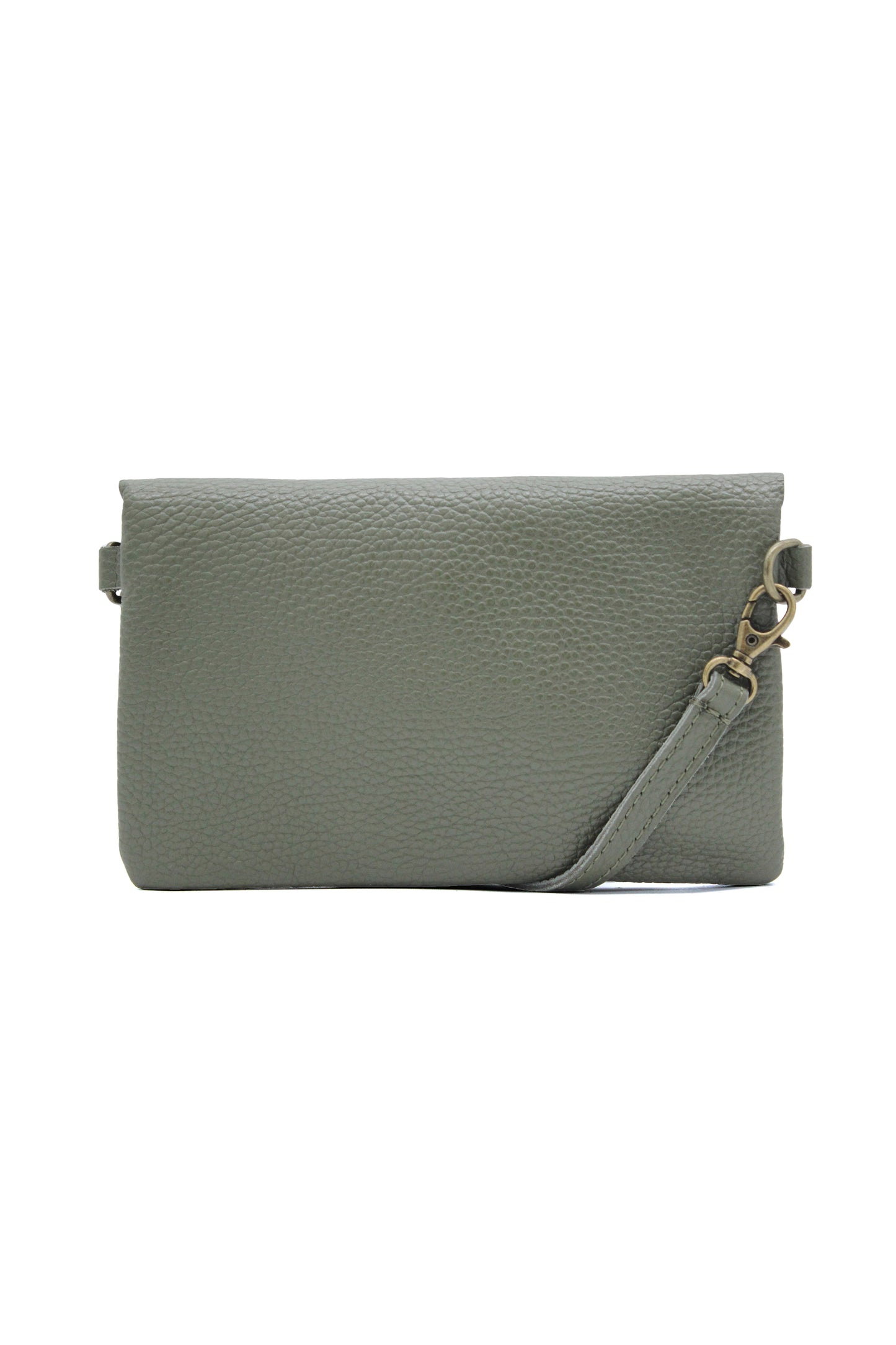 Genuine Leather Small Crossbody Purse with Double Compartments