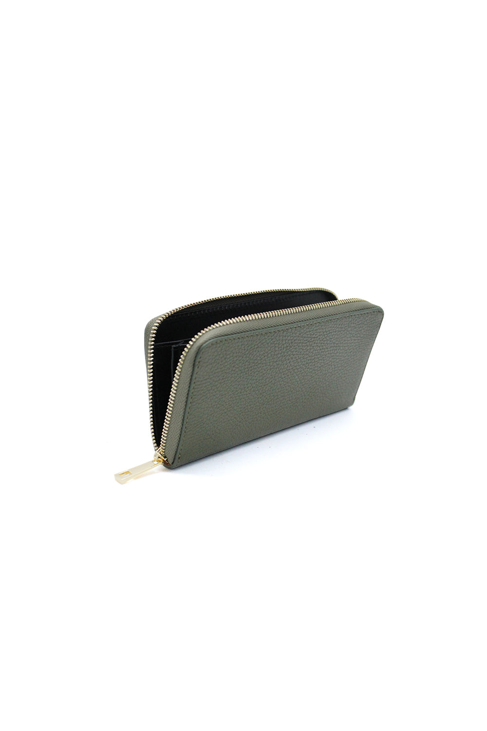 Italian Genuine Leather Zip-Around Long Wallet for Women