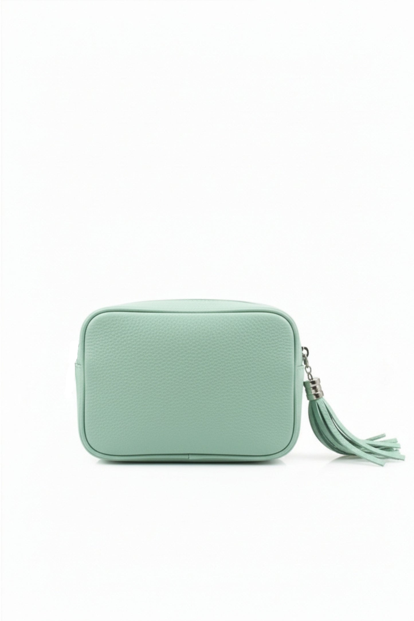 Tassel Zipper Crossbody Bag with Adjustable Strap