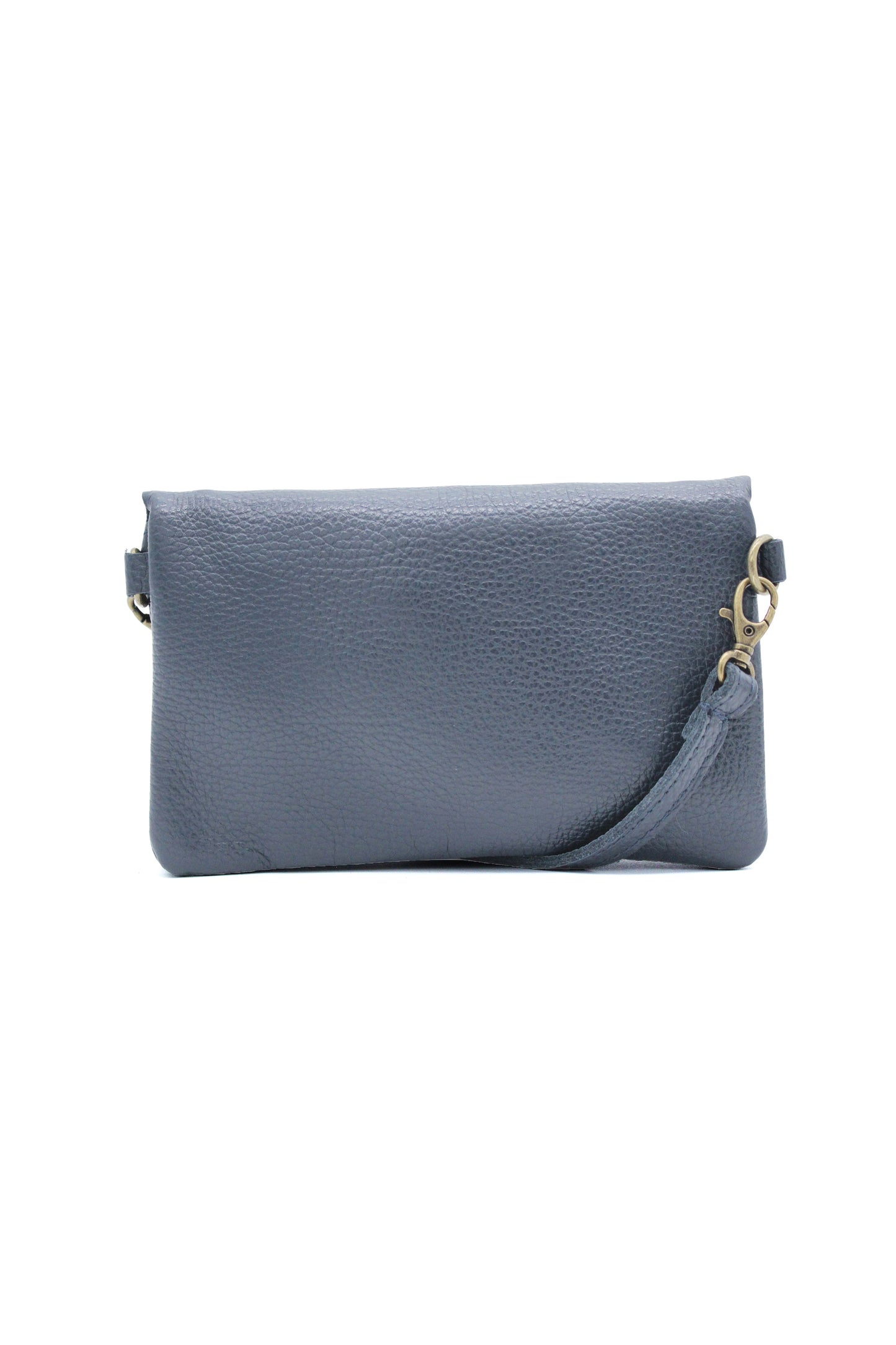 Genuine Leather Small Crossbody Purse with Double Compartments