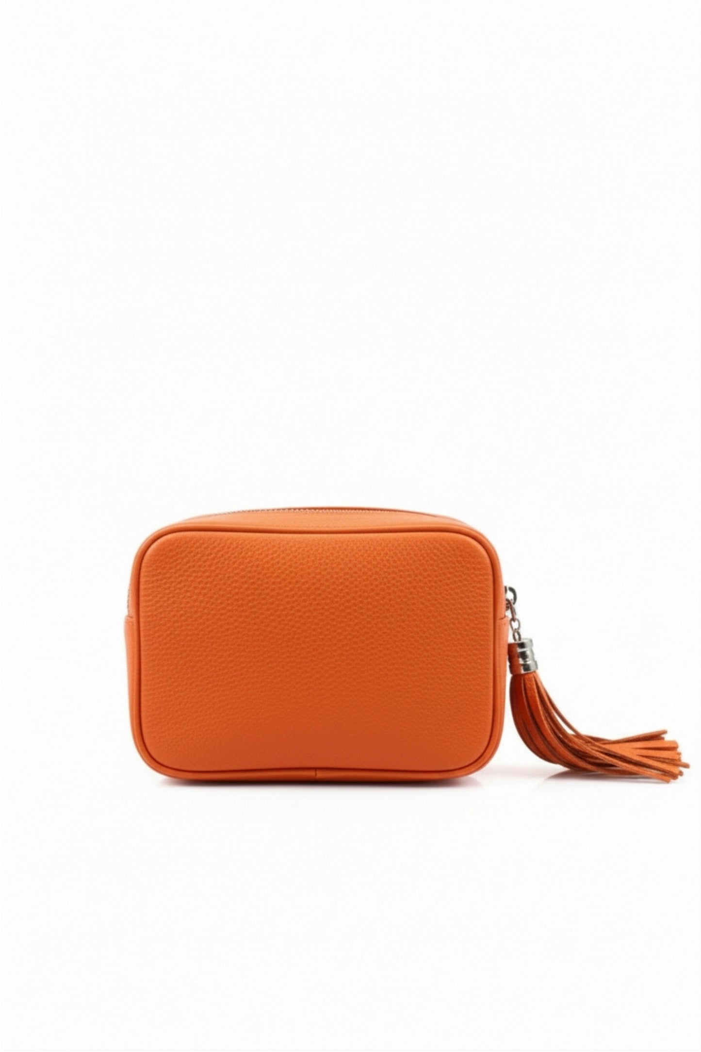 Tassel Zipper Crossbody Bag with Adjustable Strap