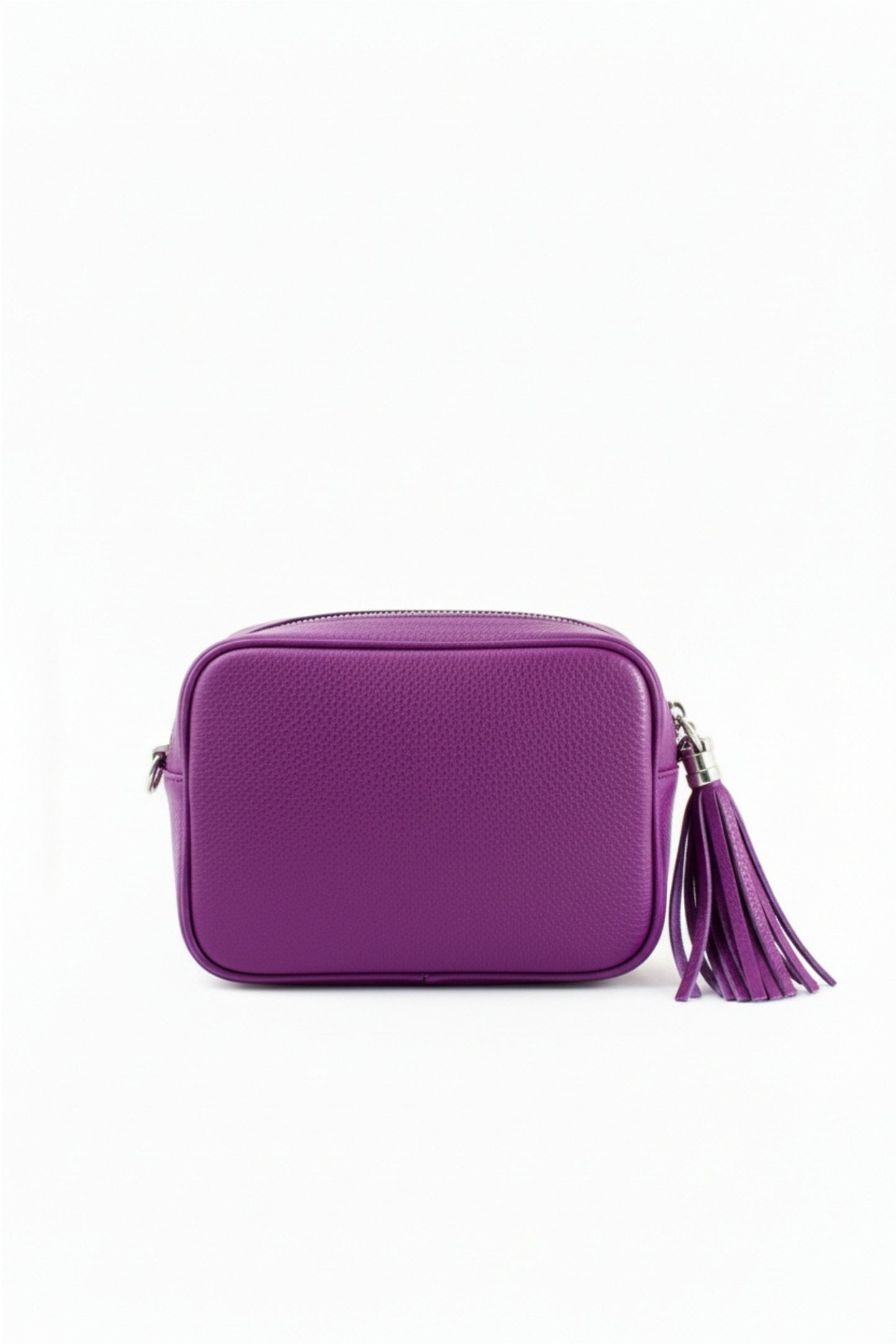 Tassel Zipper Crossbody Bag with Adjustable Strap