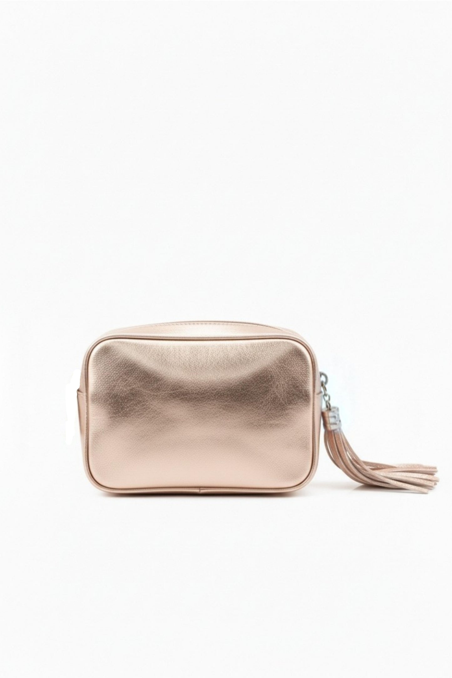 Tassel Zipper Crossbody Bag with Adjustable Strap