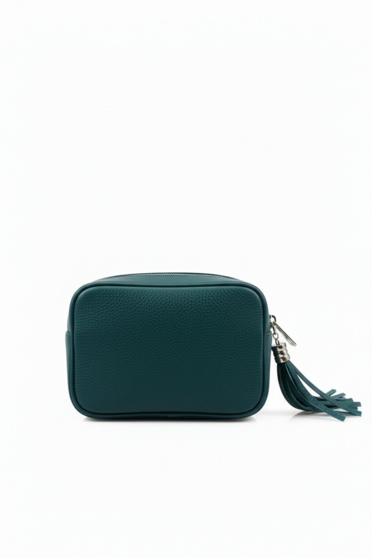 Tassel Zipper Crossbody Bag with Adjustable Strap