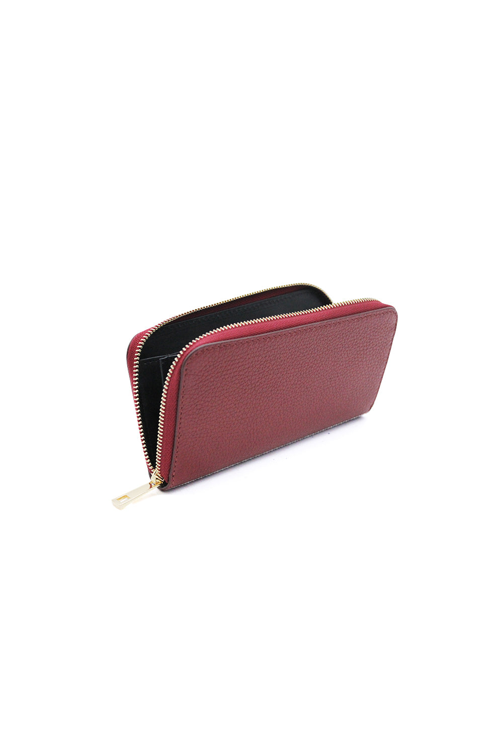 Italian Genuine Leather Zip-Around Long Wallet for Women